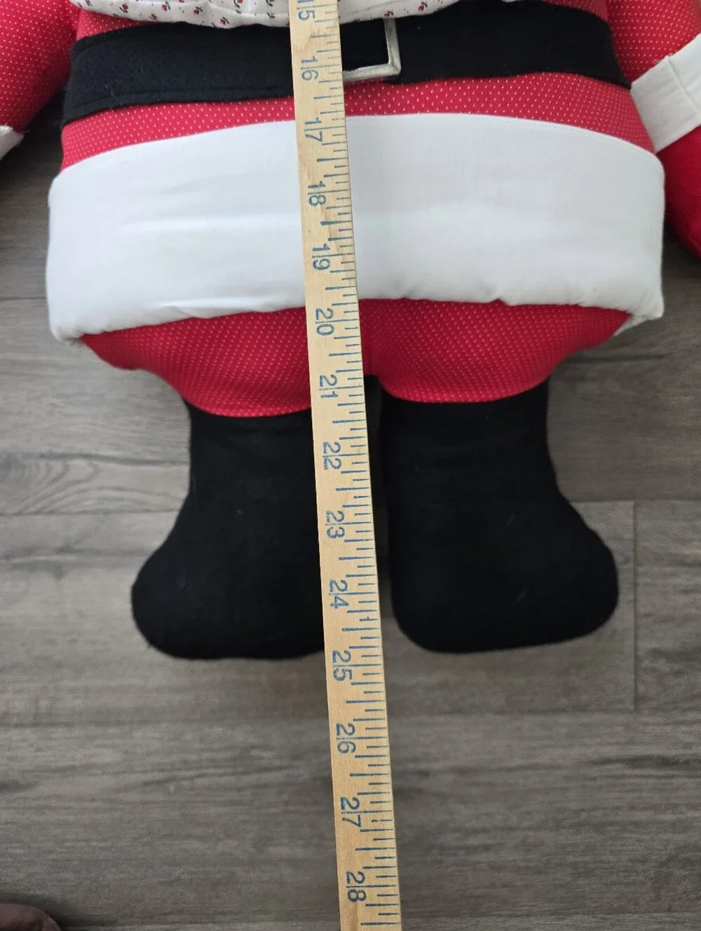 Vintage Handmade Santa Claus Stuffed Plush Decor Christmas Primitive Farmhouse